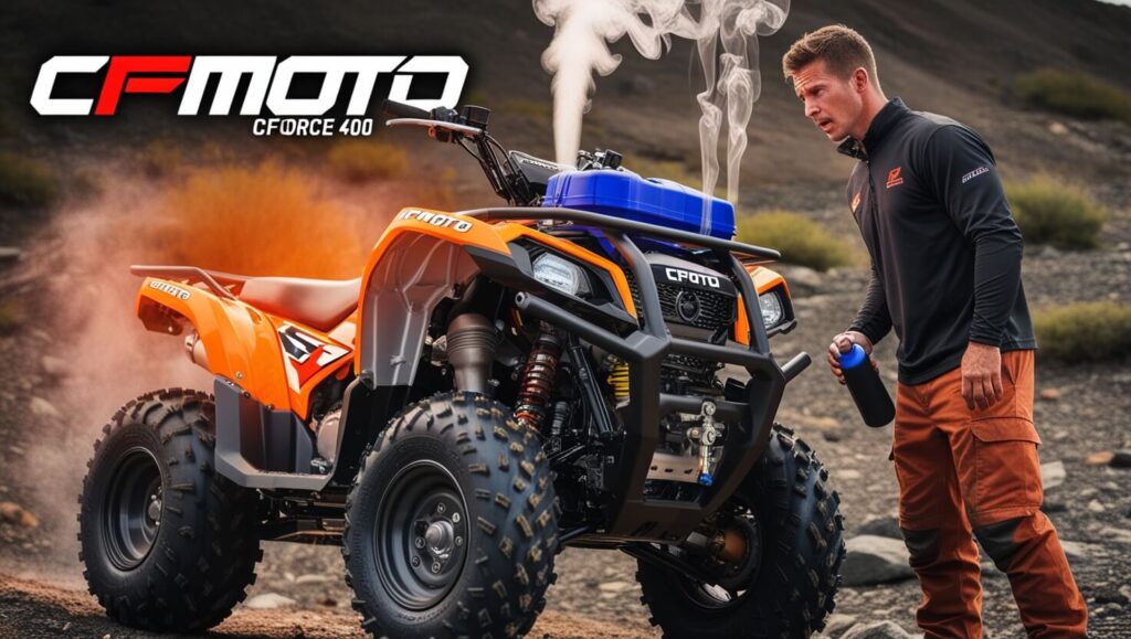 engine overheats of the cfmoto cforce 400