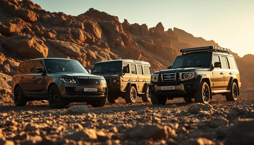 Compare Range Rover G-Wagon Land Cruiser Compare Range Rover G-Wagon Land Cruiser